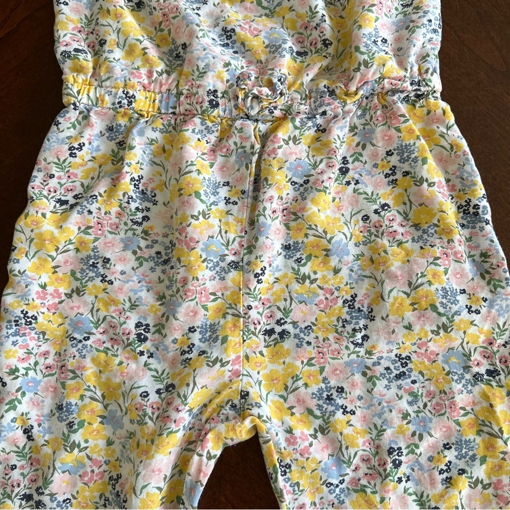 Old Navy | Floral Jumpsuit with Yellow and Blue Accents - Picture 3 of 5